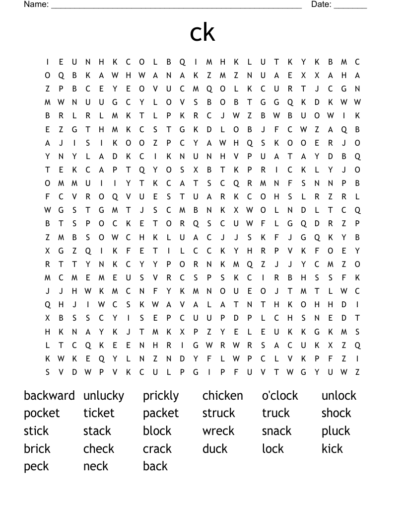 ck   Word Search