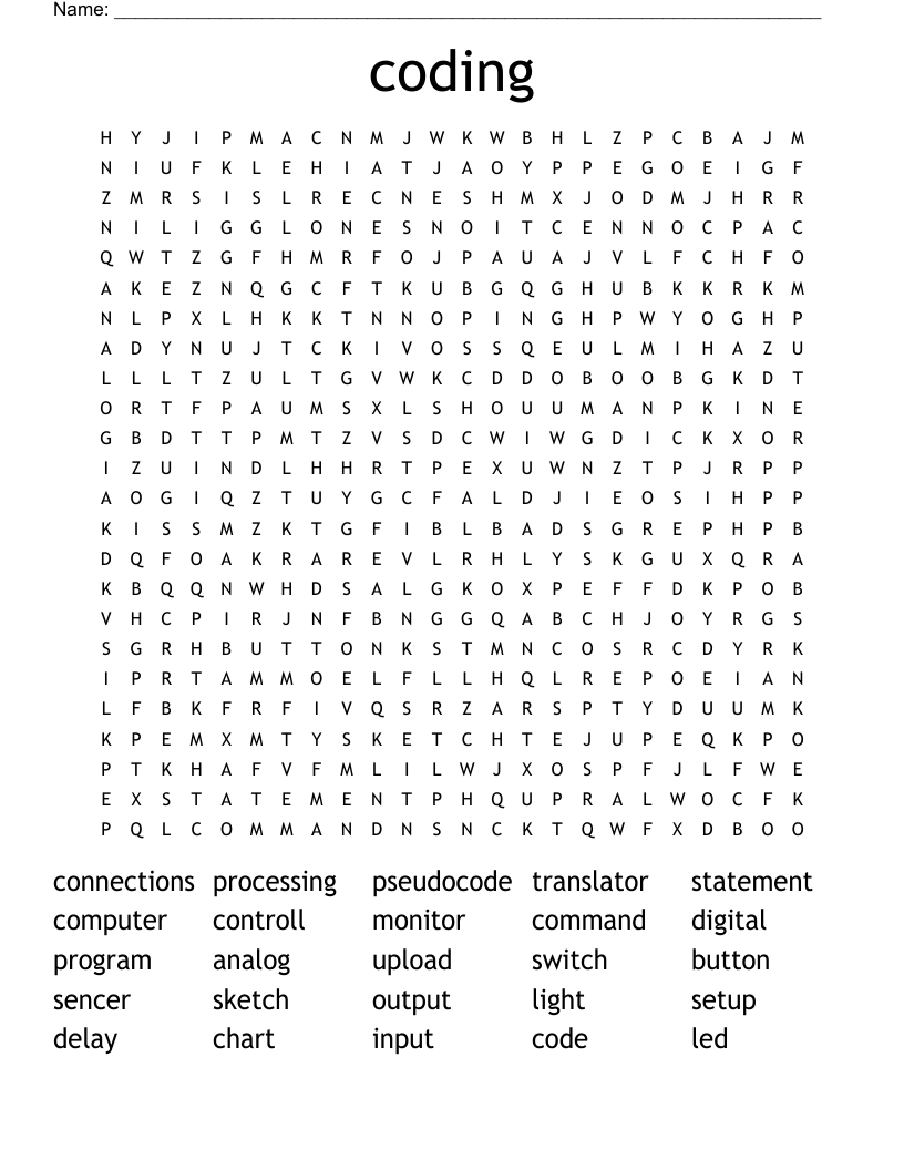 coding Word Search