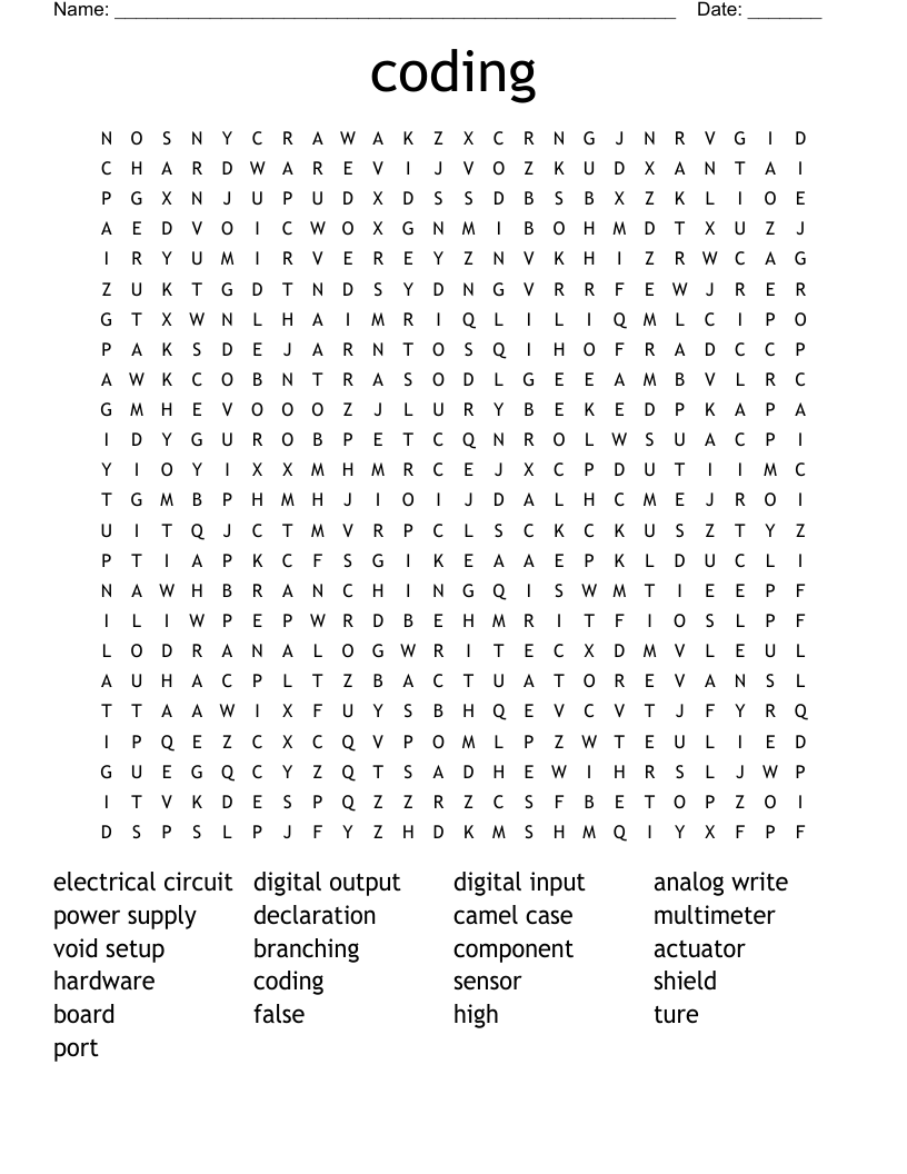 coding Word Search