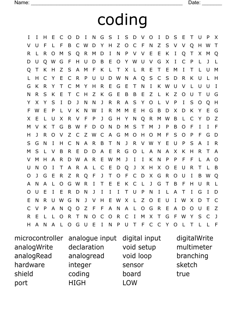 coding  Word Search