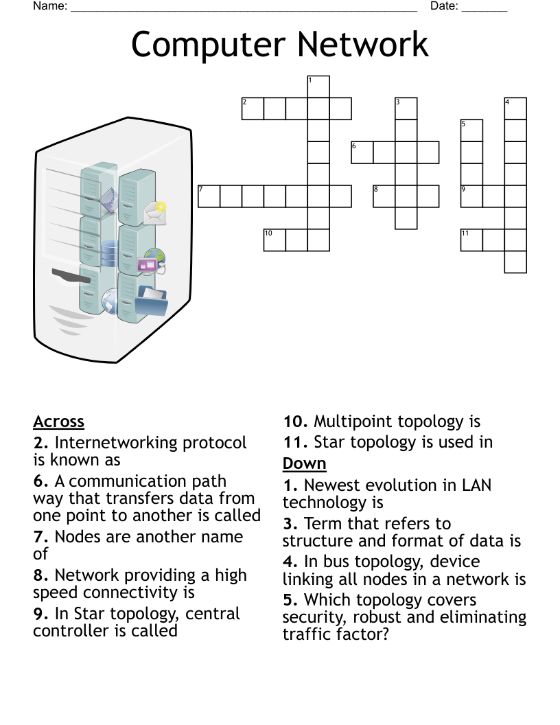 Computer Network Crossword