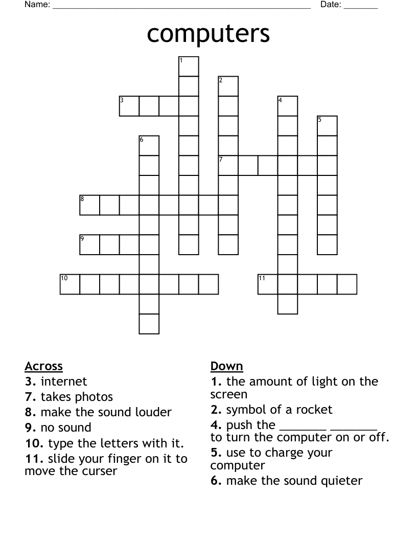 computers Crossword