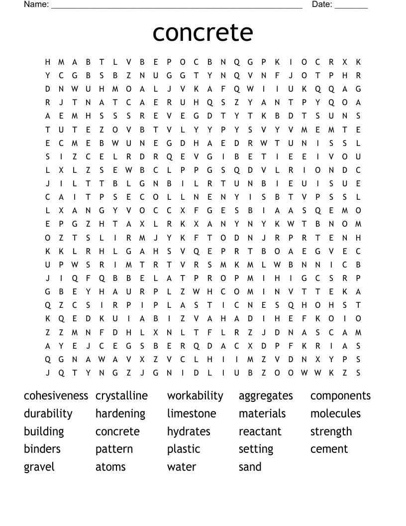 concrete Word Search