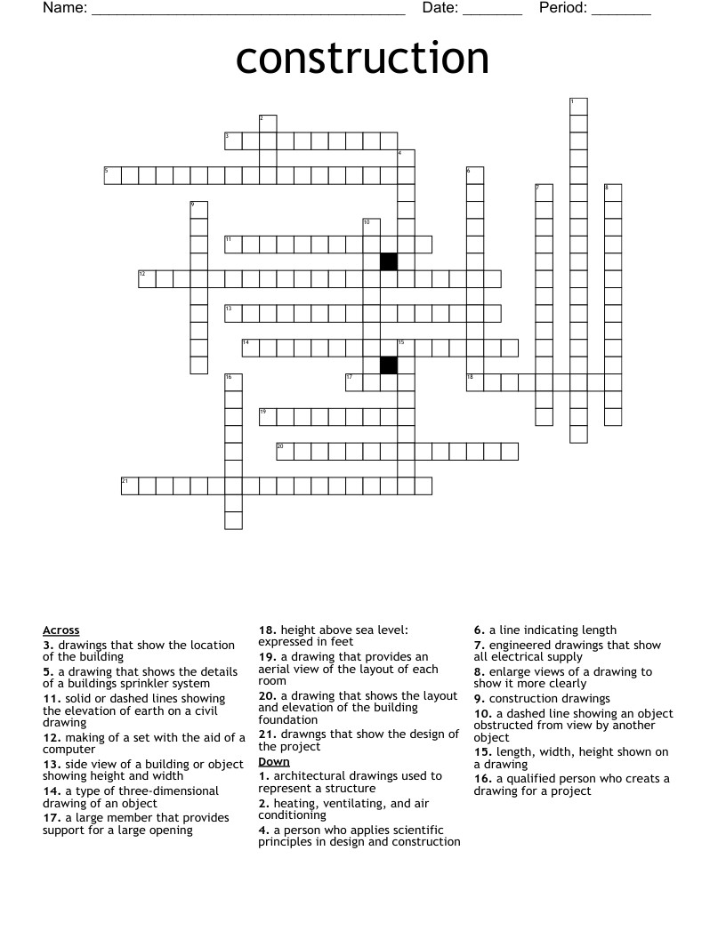 construction Crossword