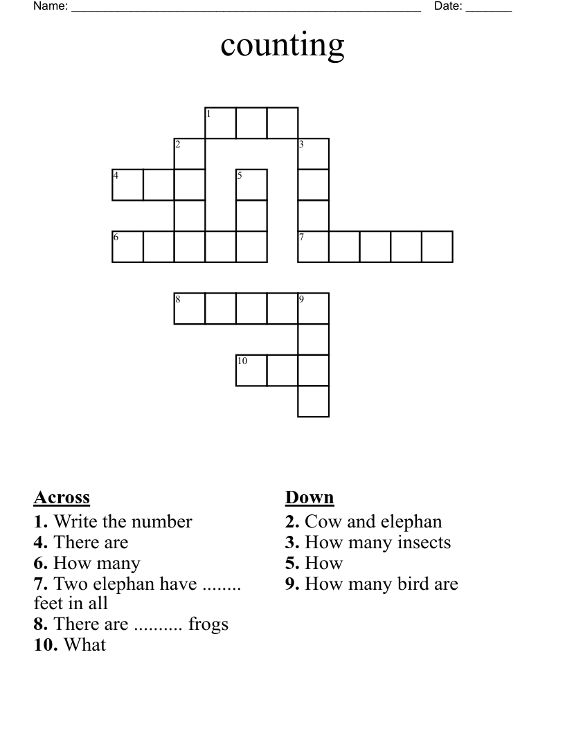 counting Crossword