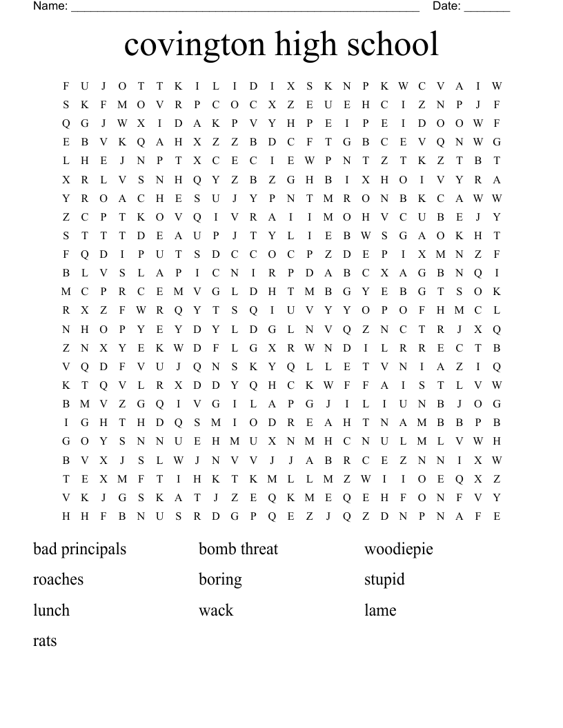 covington high school Word Search