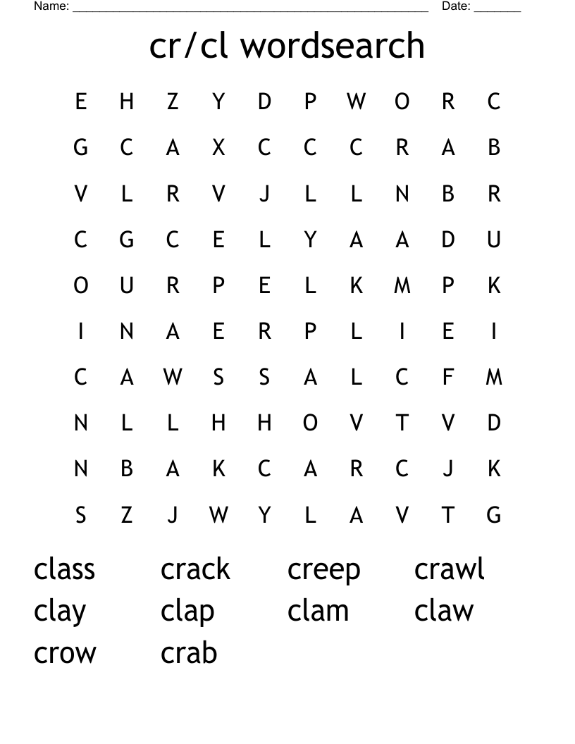 cr/cl wordsearch