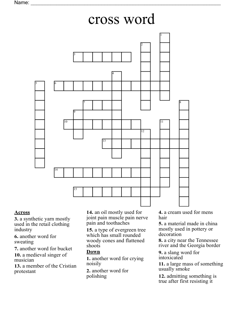 cross word 