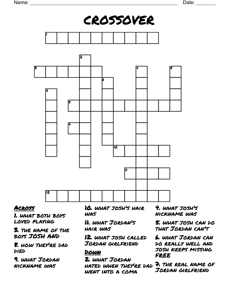 crossover  Crossword
