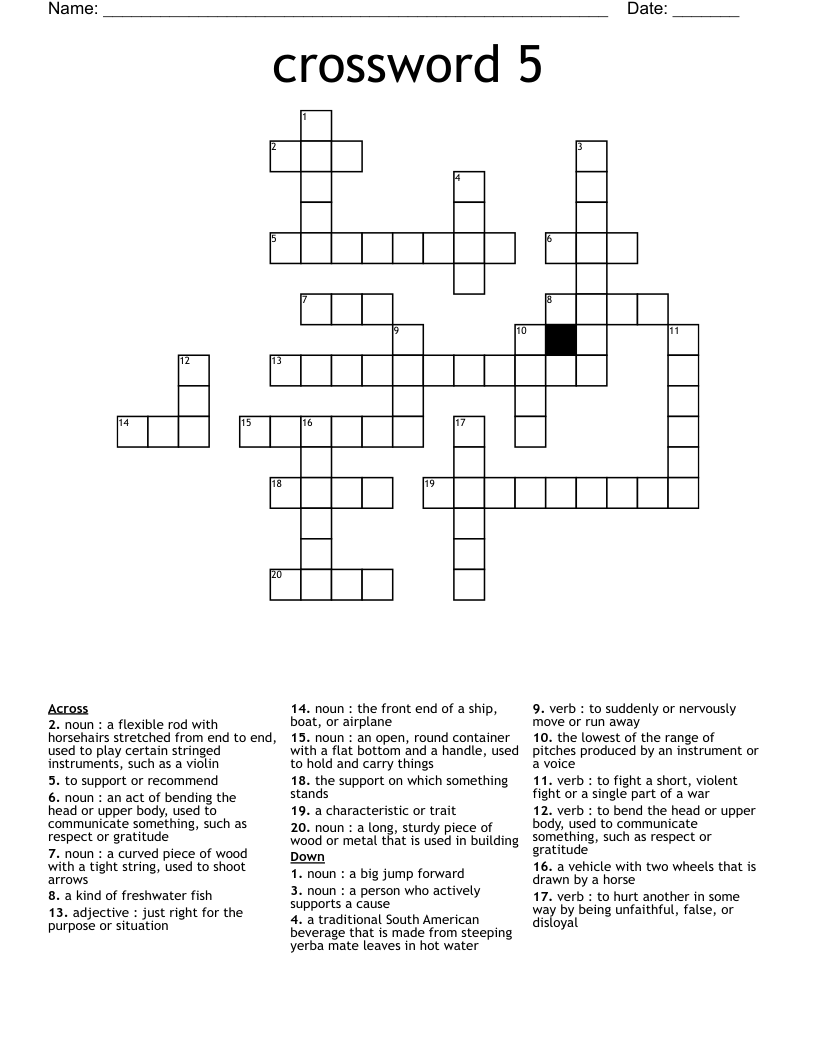 crossword  5