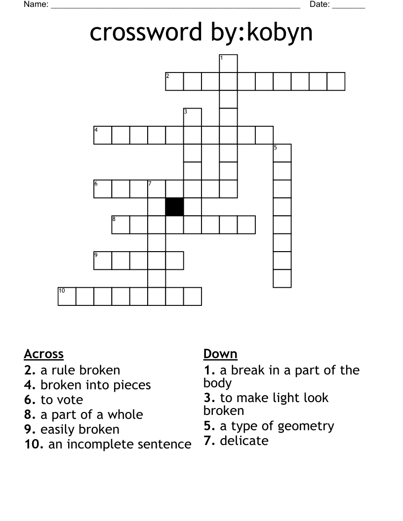 crossword by:kobyn