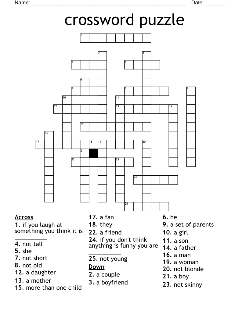 crossword puzzle 
