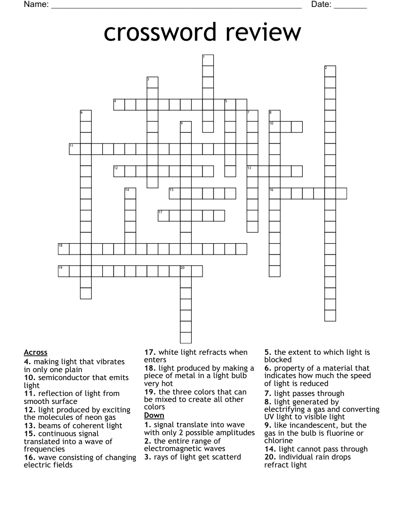 crossword review