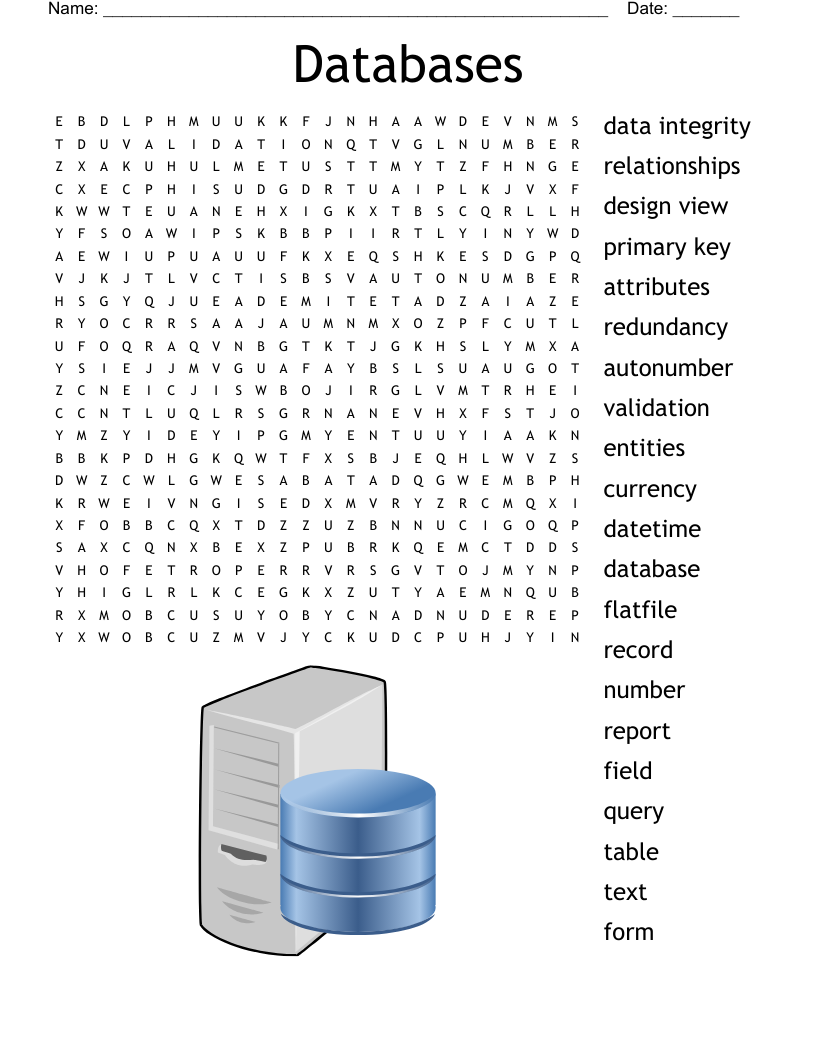 Databases Word Search