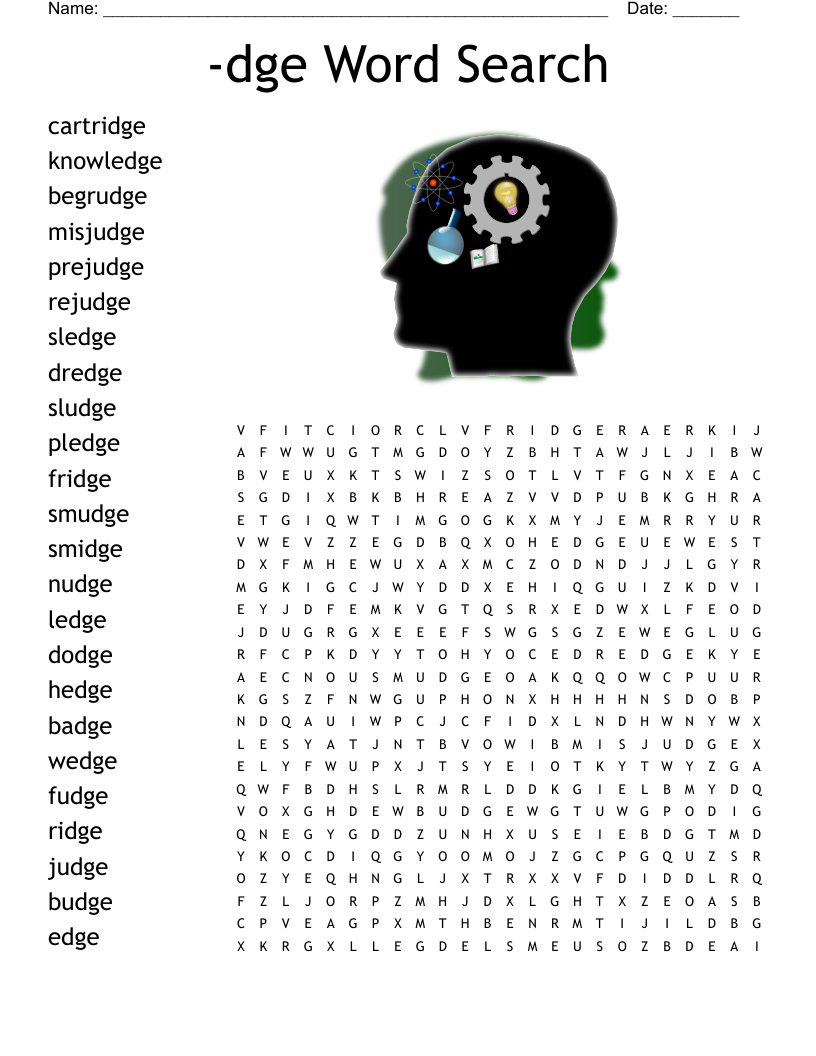 -dge Word Search