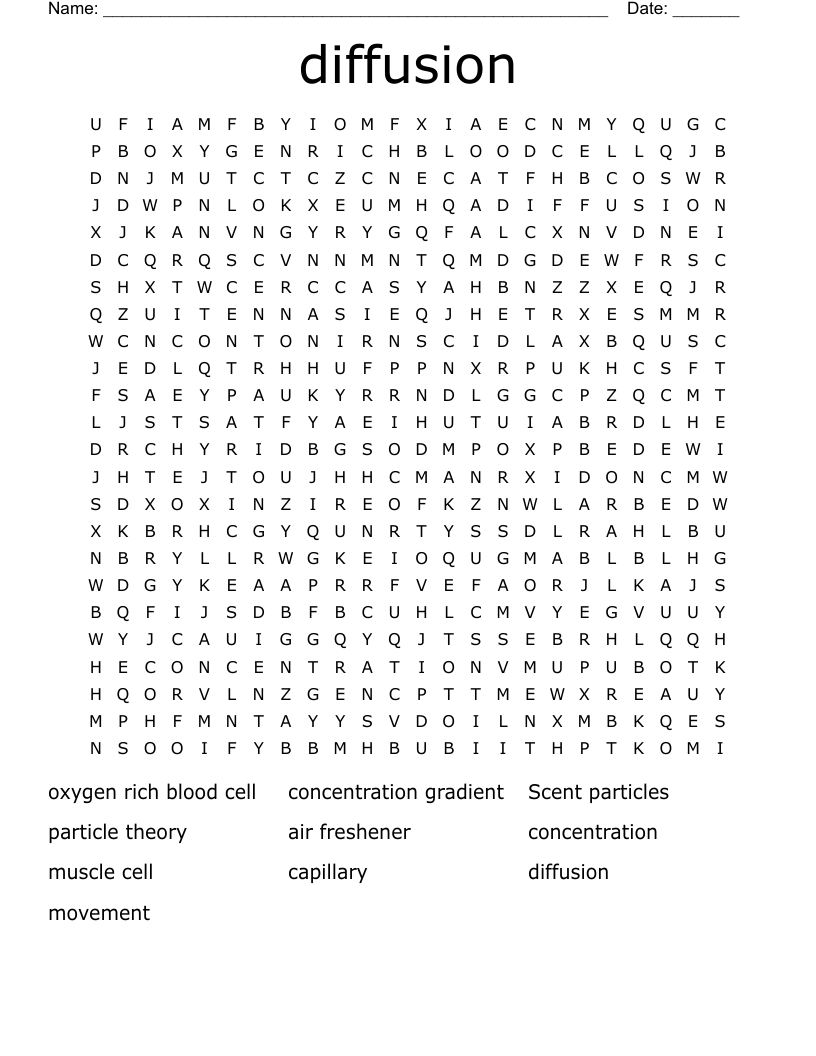 diffusion Word Search