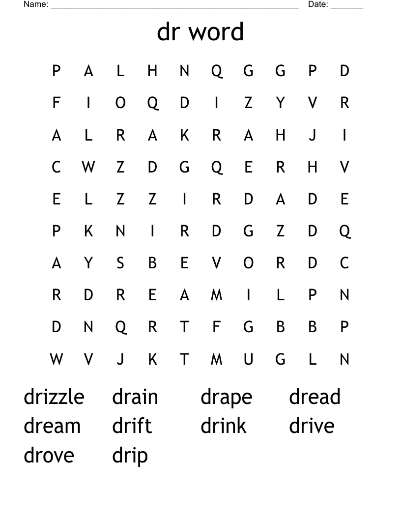 dr word Word Search