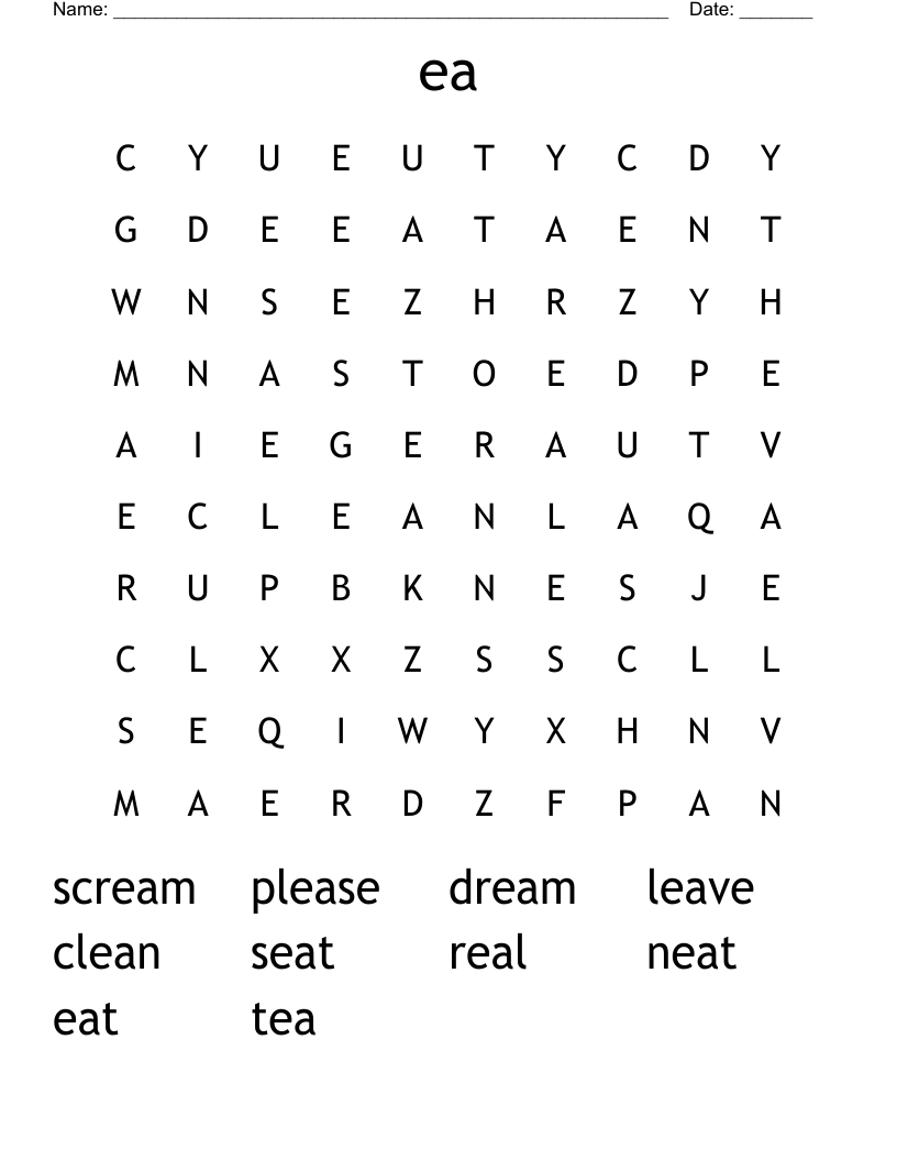 ea  Word Search
