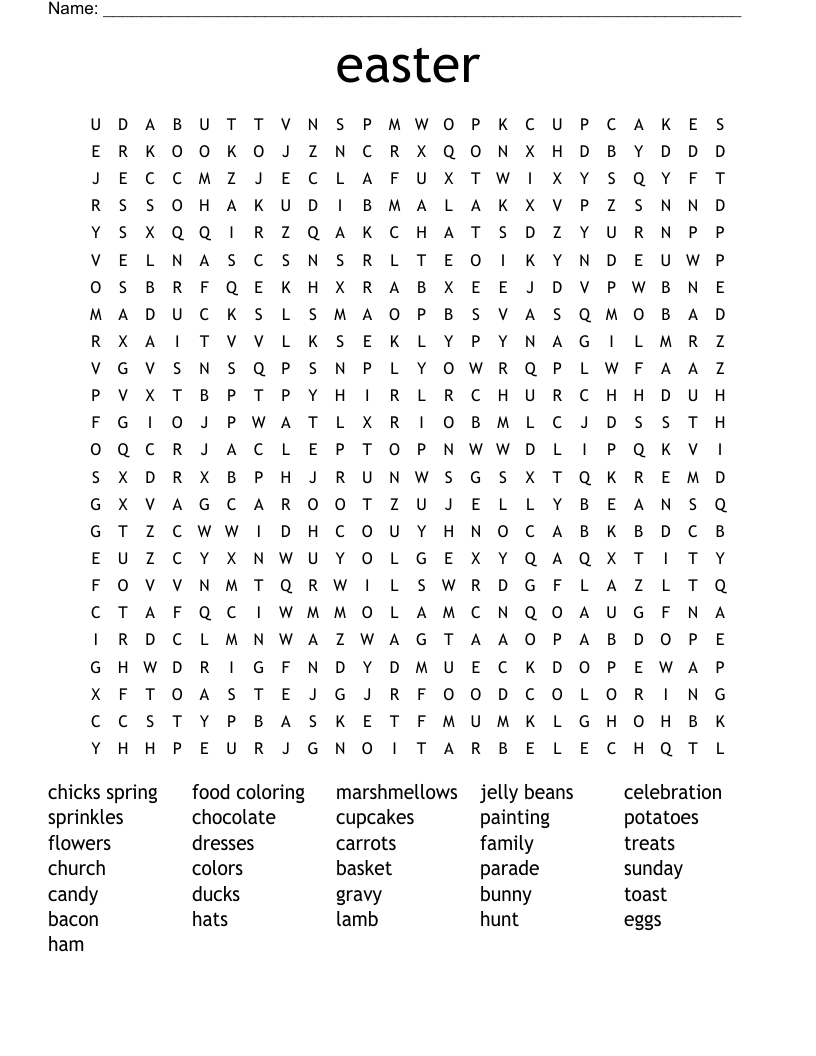 easter Word Search