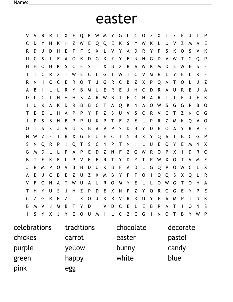 easter Word Search