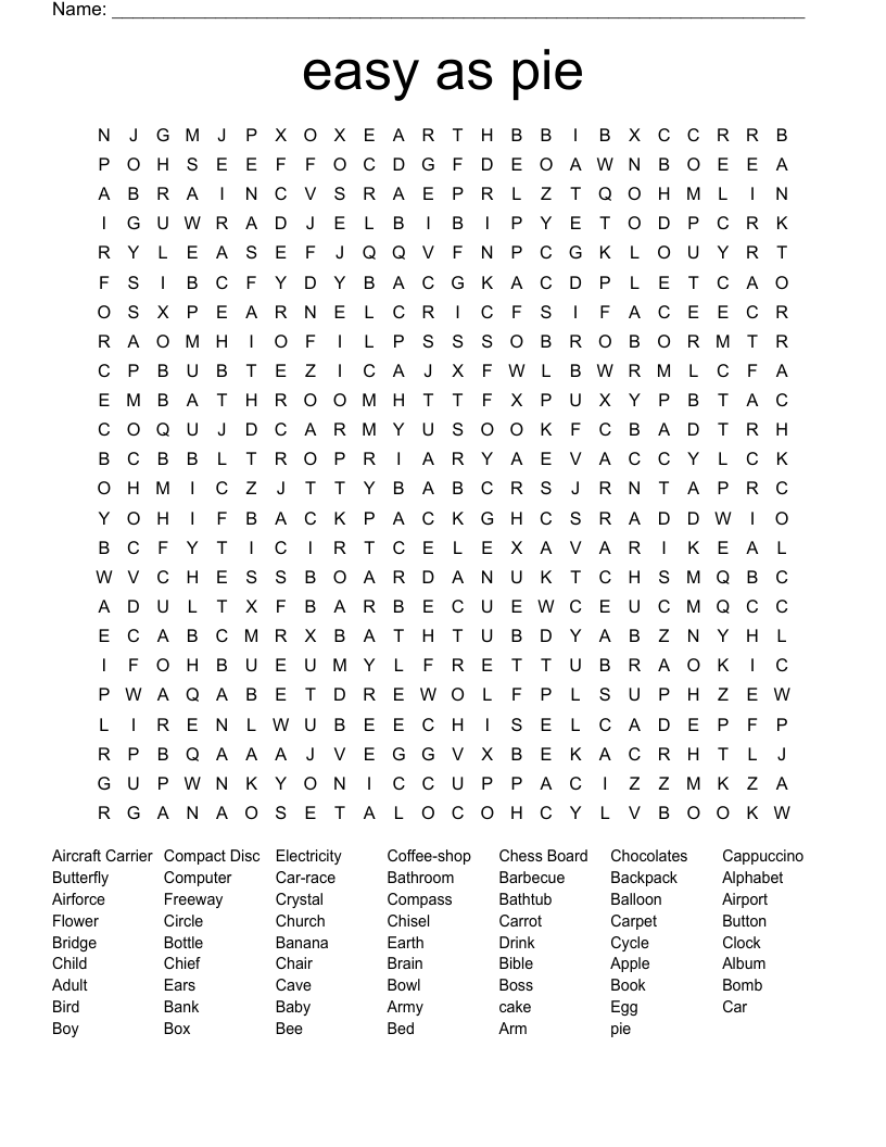 easy  as pie 