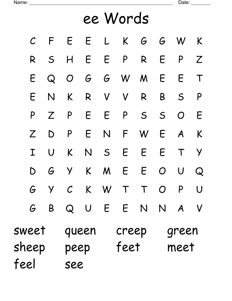 ee Words Word Search