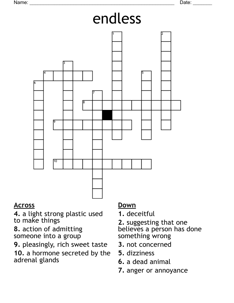 endless  Crossword