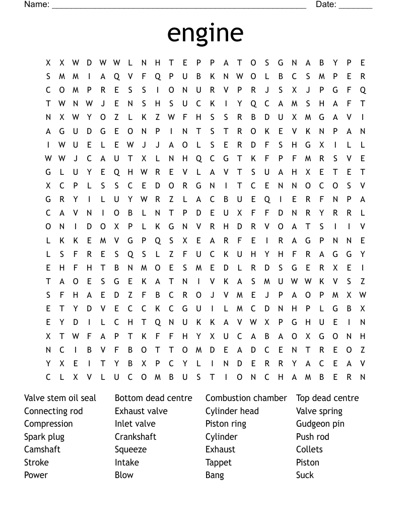 engine Word Search