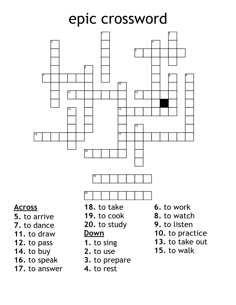 epic crossword 