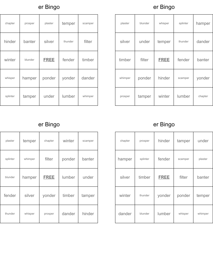 er Bingo