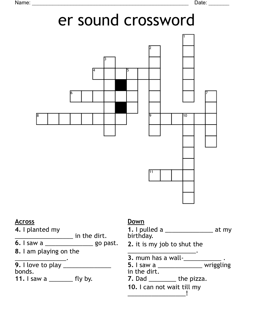 er sound crossword