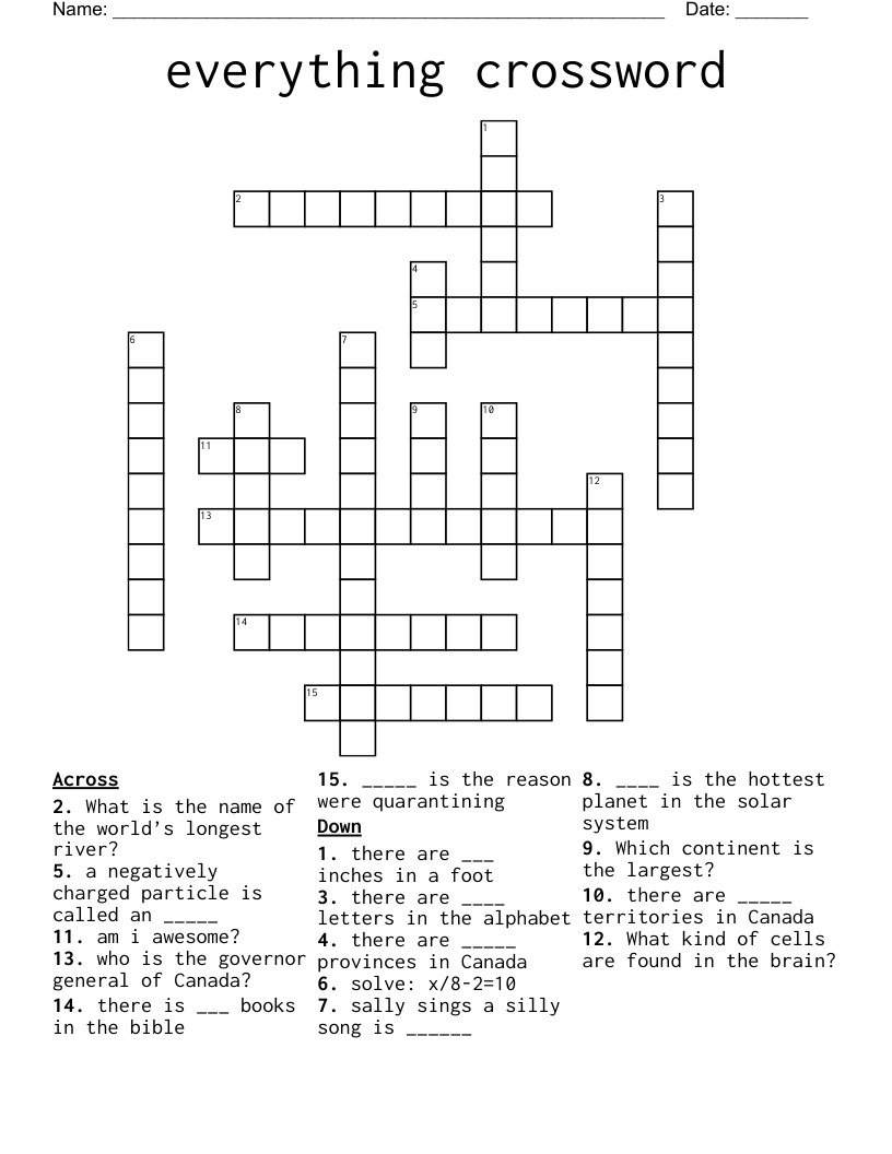 everything crossword