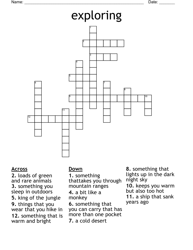 exploring Crossword