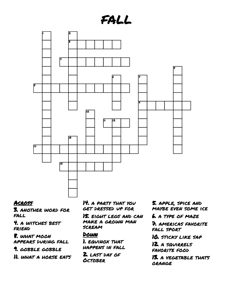 fall Crossword