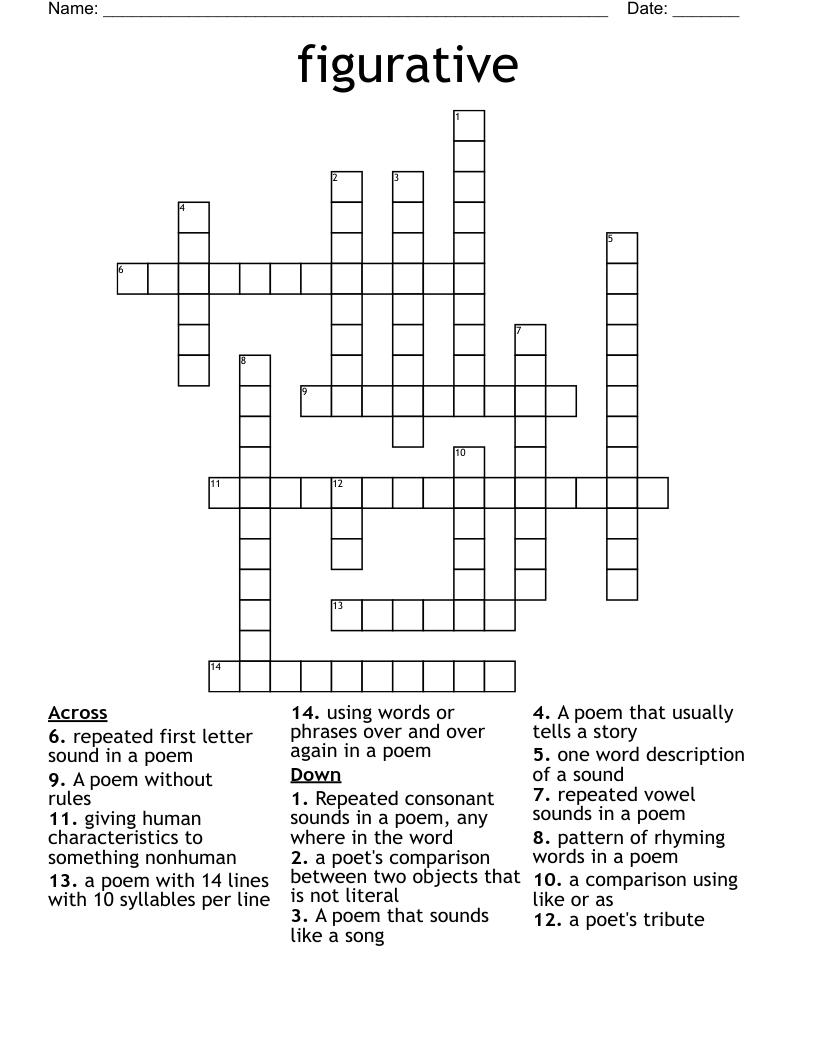 figurative Crossword