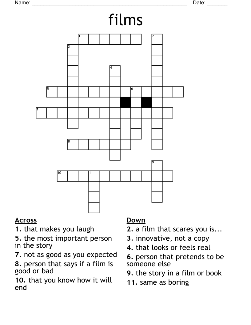 films Crossword