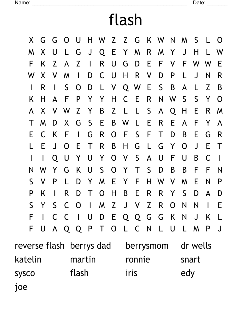 flash Word Search