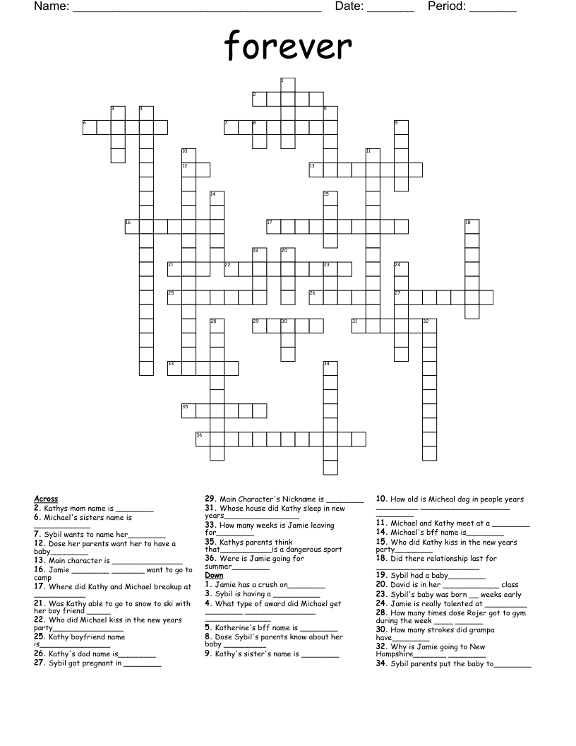 forever Crossword