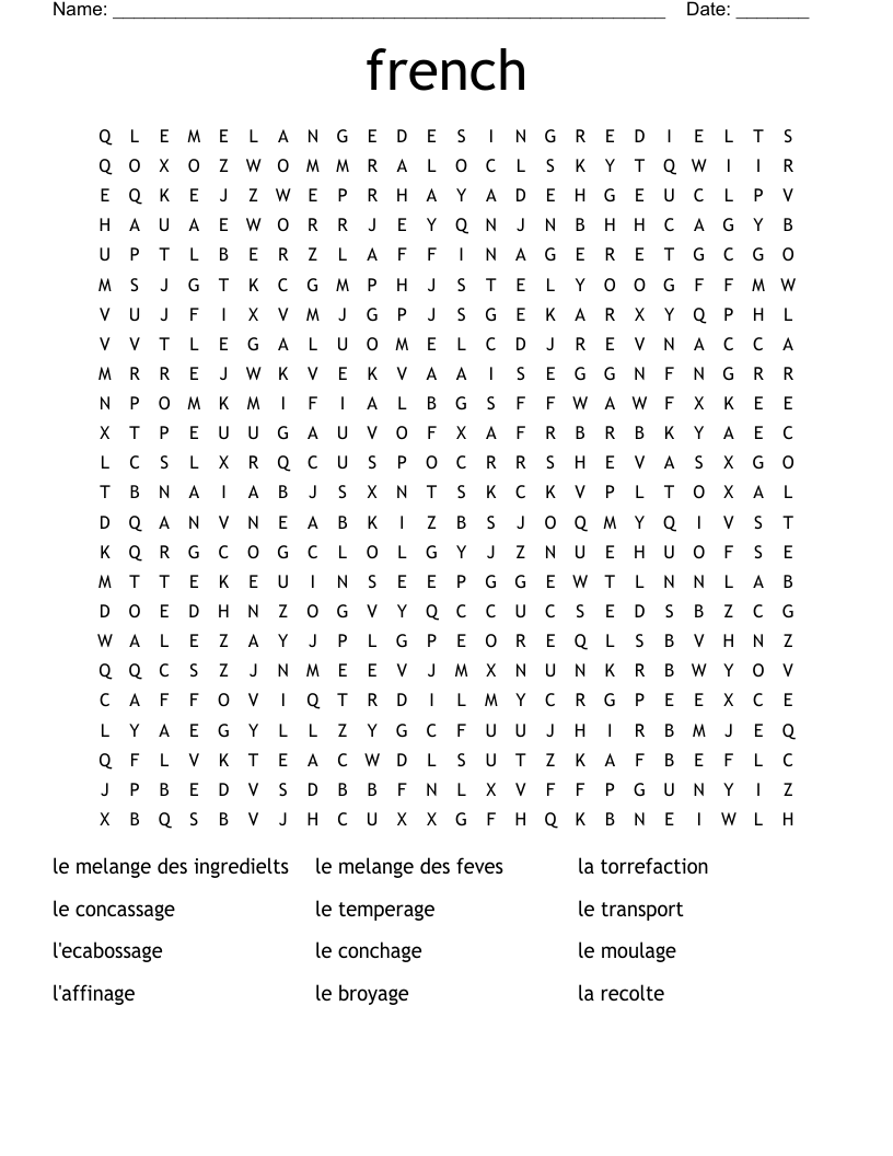 french Word Search
