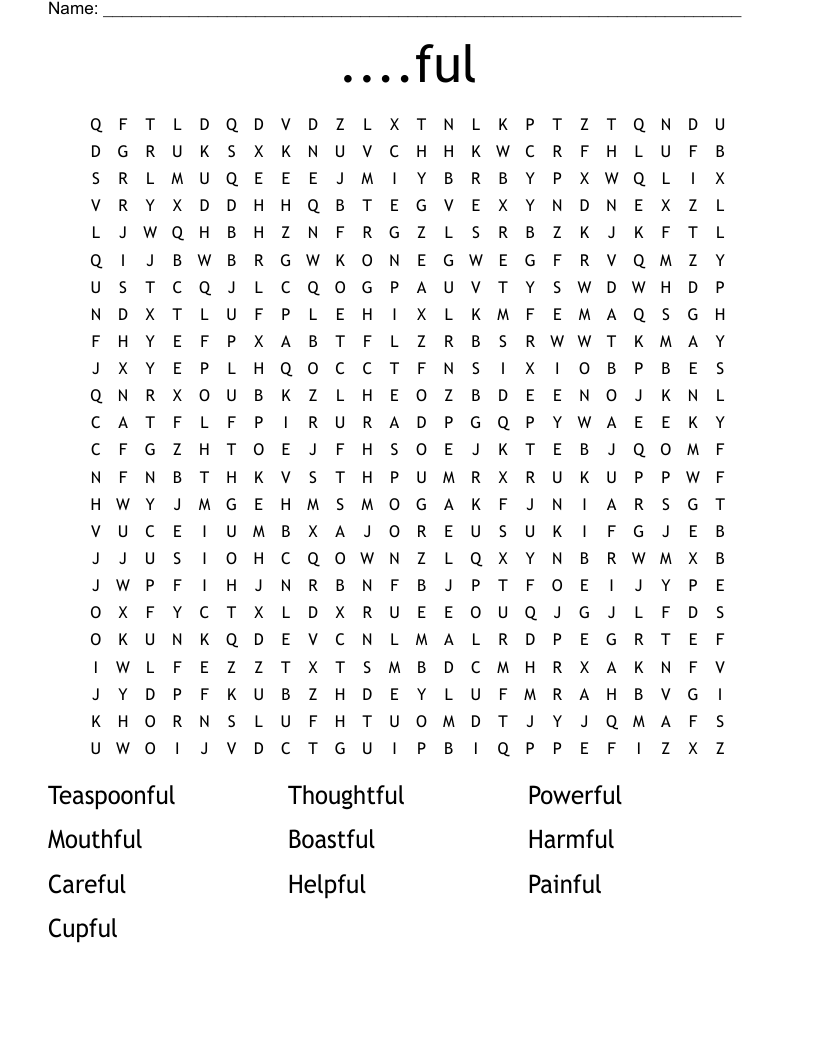 ....ful Word Search