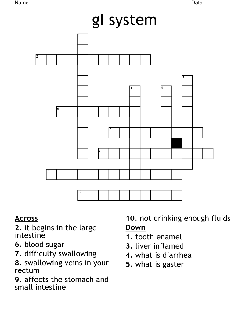 gI system  Crossword