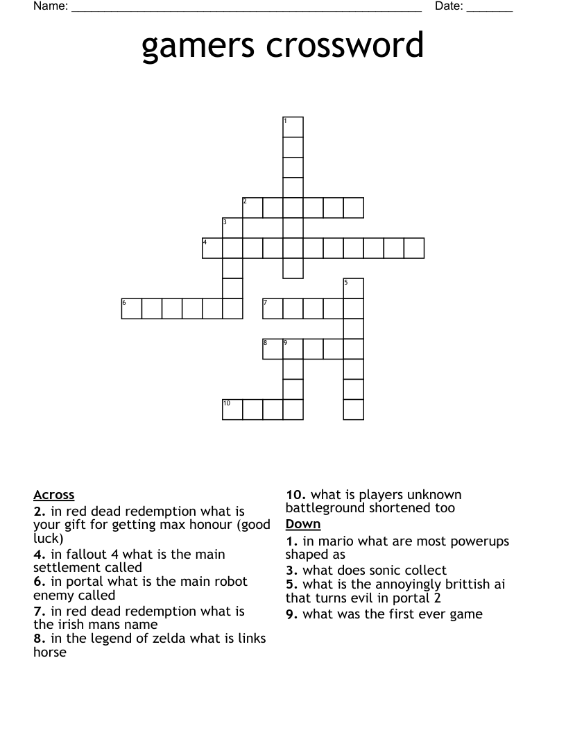 gamers crossword