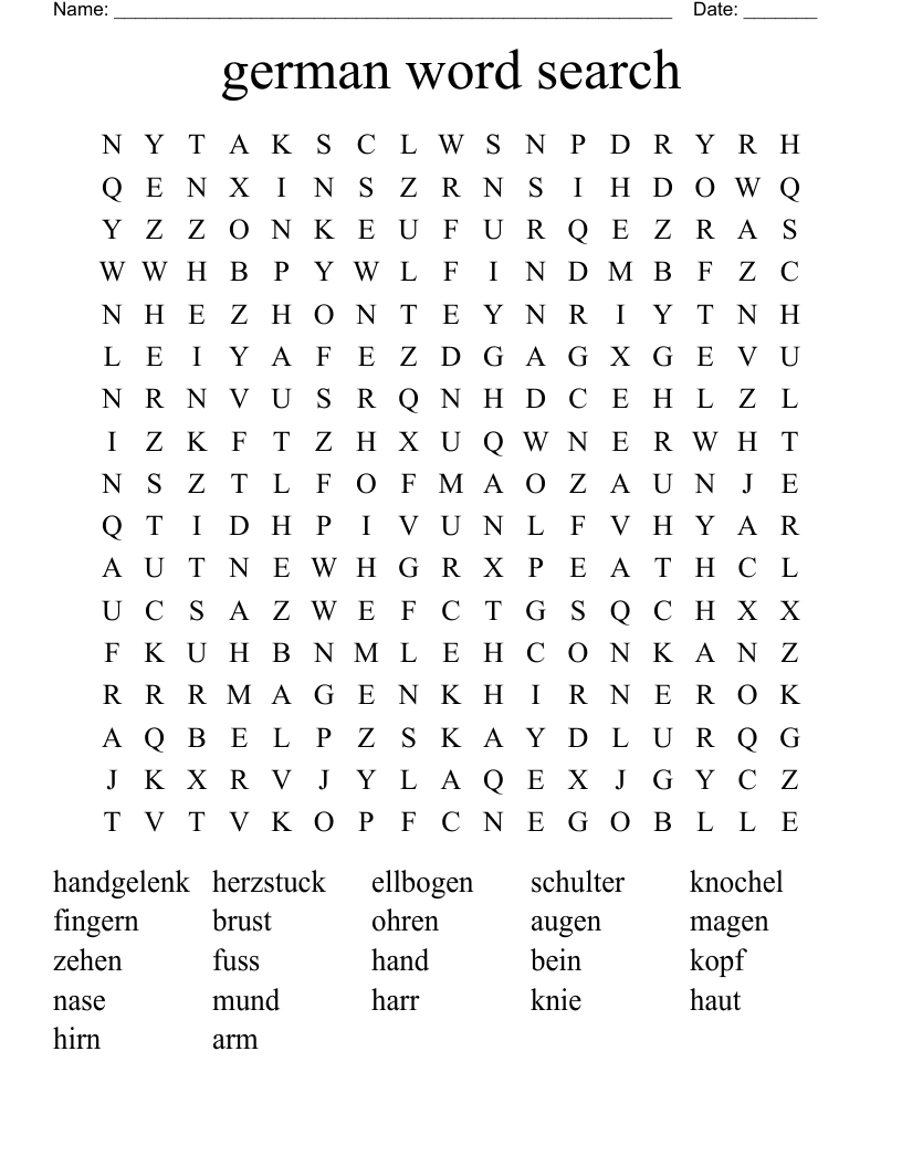 german word search