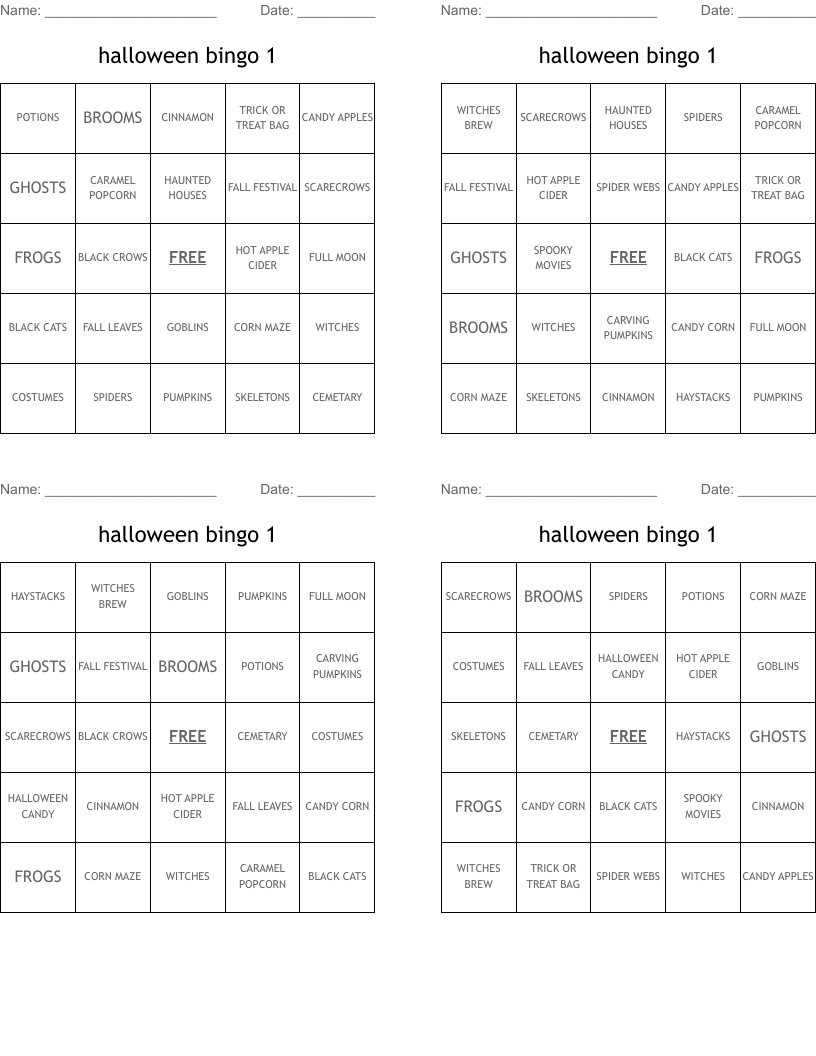 halloween bingo 1