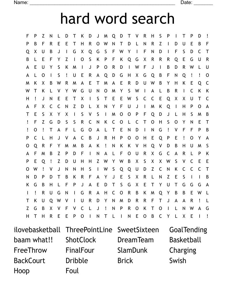 hard word search