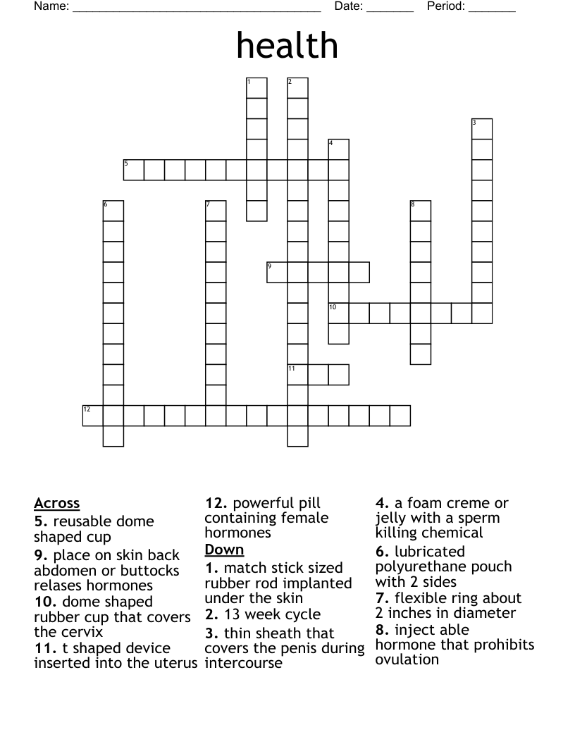 health Crossword