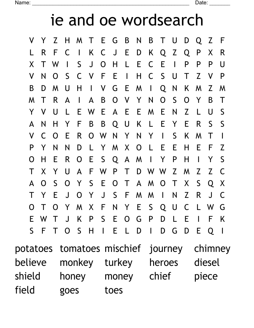 ie and oe wordsearch 
