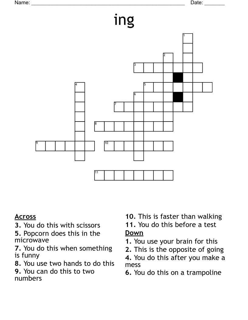 ing Crossword