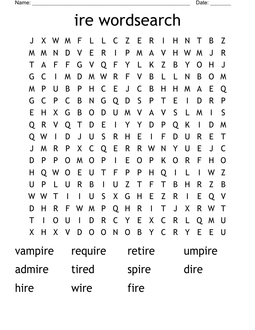 ire wordsearch