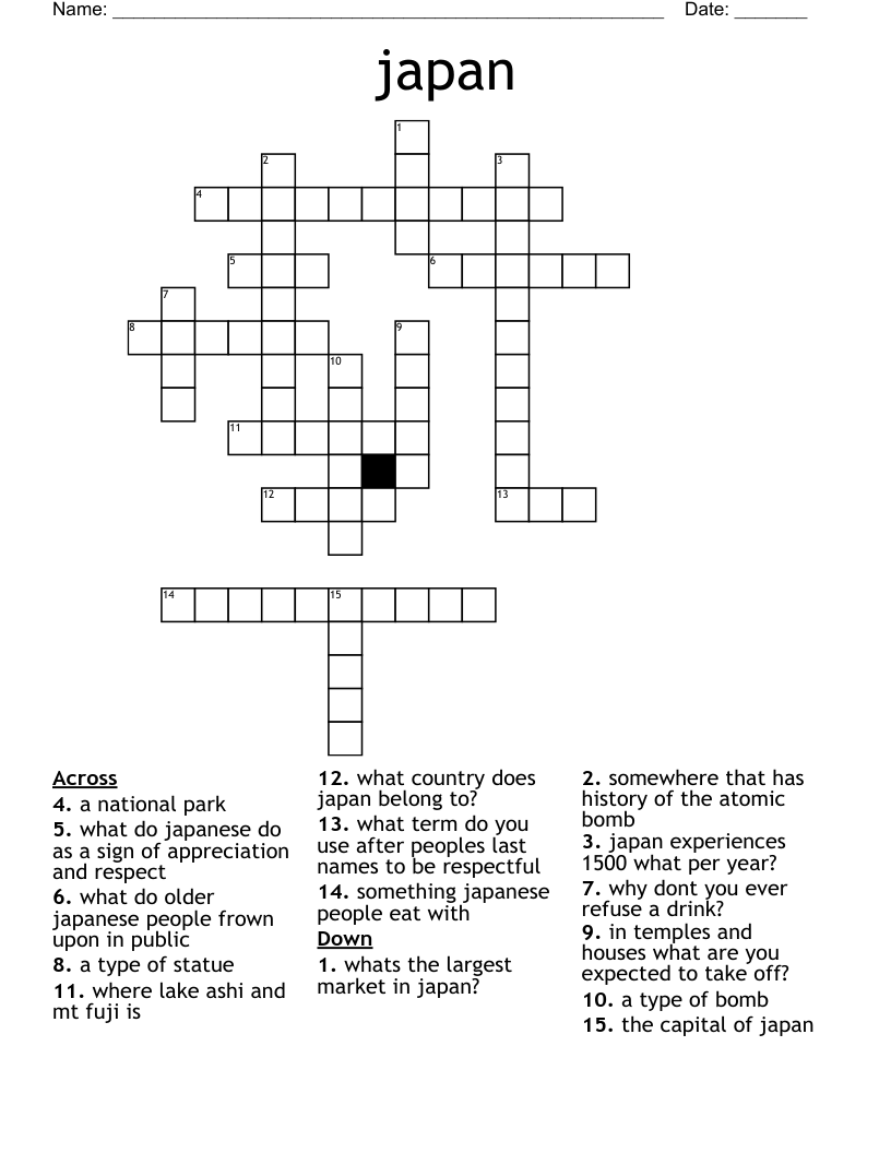 japan Crossword